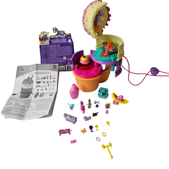 Polly Pocket Spin 'N Surprise‎ Playground Ice Cream Playset Vintage - Picture 1 of 12